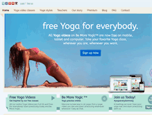 Tablet Screenshot of bemoreyogic.com